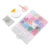 Jewelry Beads Kit Portable Colorful Letter Beads DIY Glass Seed Beads Set for Craft Bracelet Necklace Making