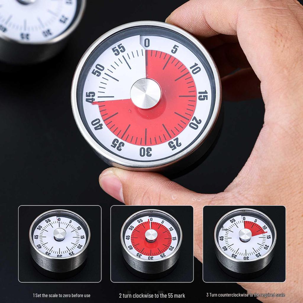Student Kitchen Countdown Timer: Dedicated Mechanical Alarm for Home and Study