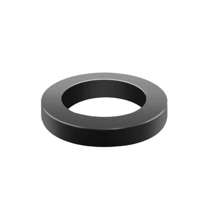

4-Point Black Rubber Gasket with 6-Point Sealing Ring and Silicone Shower Inlet Hose Waterproof Pad