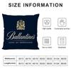 Whiskey B_Ballantine'S Kunst Kissenbezug Seidiger Kurzer Plüsch Beidseitig Bedruckter Kissenbezug Für Sofa Alle Jahreszeiten Heimdekoration Geschenk