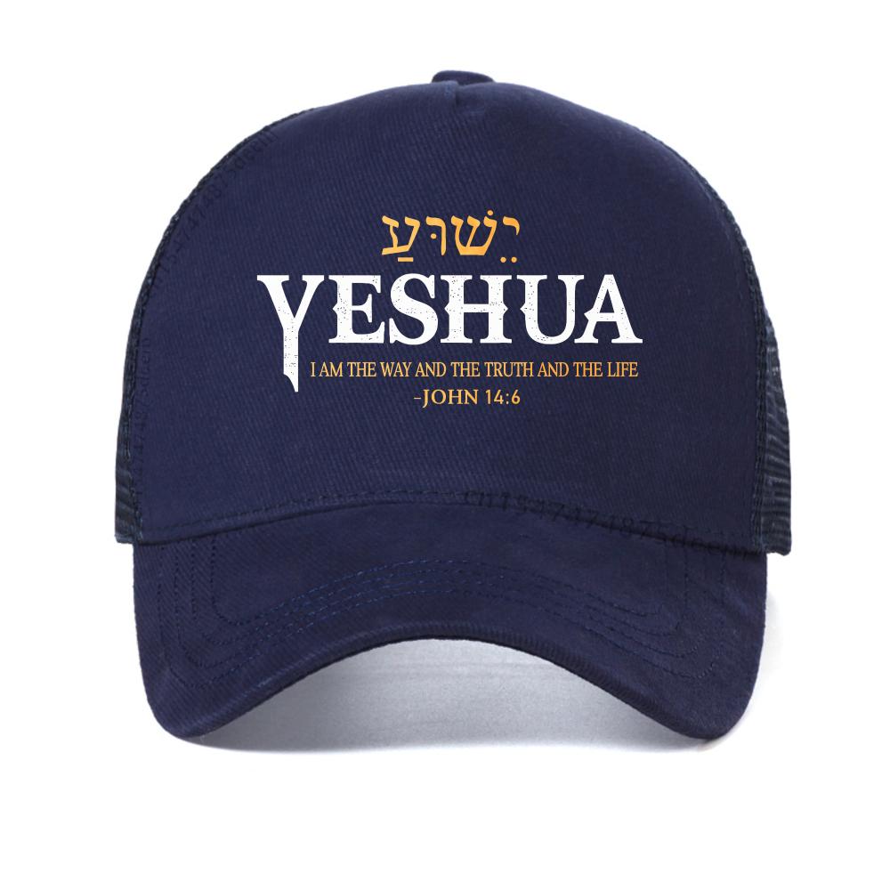 Hebrew name YESHUA and English verse John cap Printed Graphic baseball caps fashion casual adjustable trucker hat Snapback hats