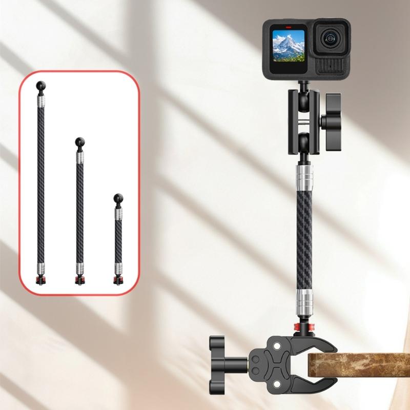 Carbon Fiber 17mm Ball Head To 1/4 Screw Adapter For Camera Mount Tripods Bracket And Motorcycle Phone Holder