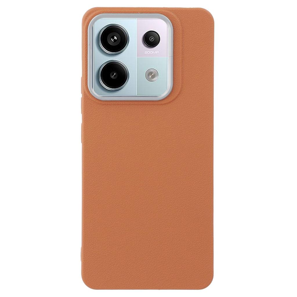 For Xiaomi Redmi Note 13 Pro 5G/Poco X6 5G Case Leather Textured TPU Shockproof Phone Cover