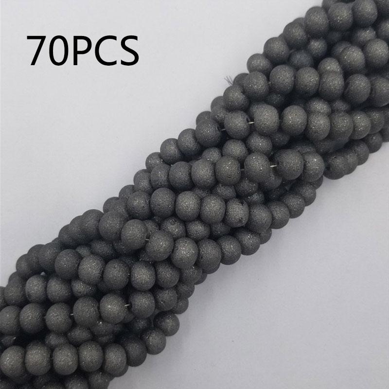 70/108pcs 8mm Glass Loose Beads DIY Handmade Accessories for Bracelet Necklace  Jewelry Making