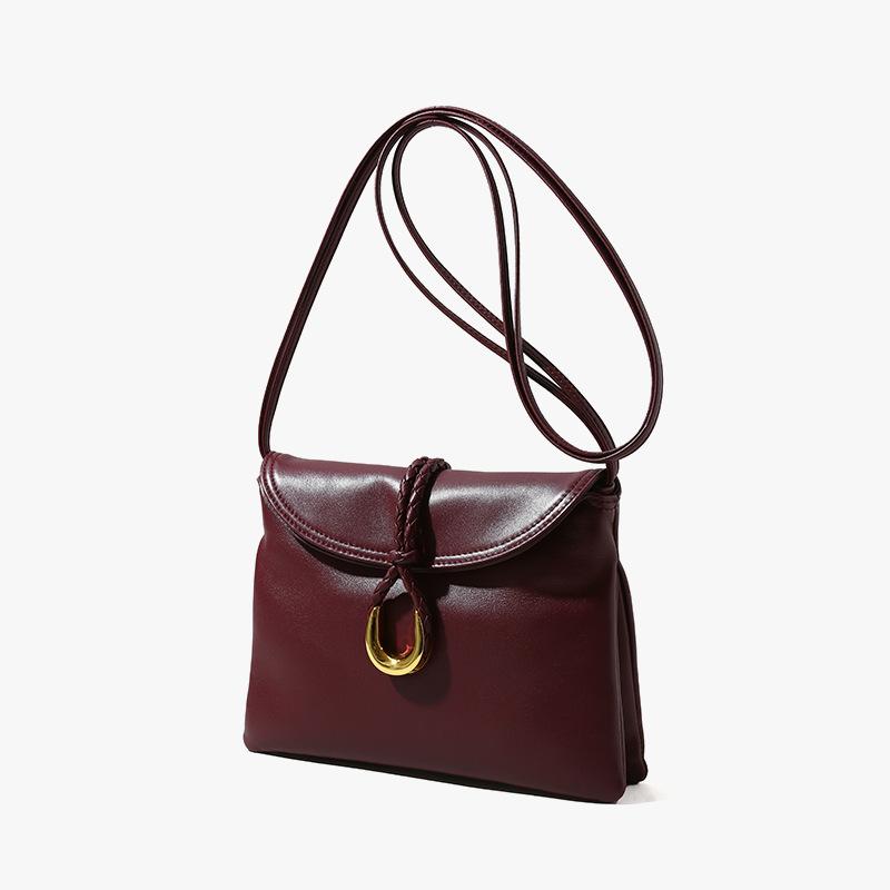 Bag Women's Premium Saddle Bag Crossbody Women's Versatile Sheepskin Bag Guangzhou Luggage Underarm Bag Genuine Leather Women's Bag