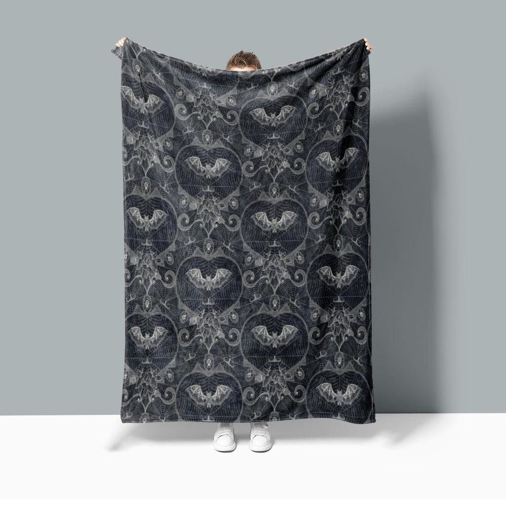 Haunted Mansions  Super Thick Vantage Purple Blanket Wearable Fleece Warm Blanket Cartoon Bedspread Comtom Acceptable