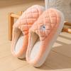 Baotou cotton slippers women's warm cotton shoes winter new home fleece non-slip cotton drag couple hair slippers tide