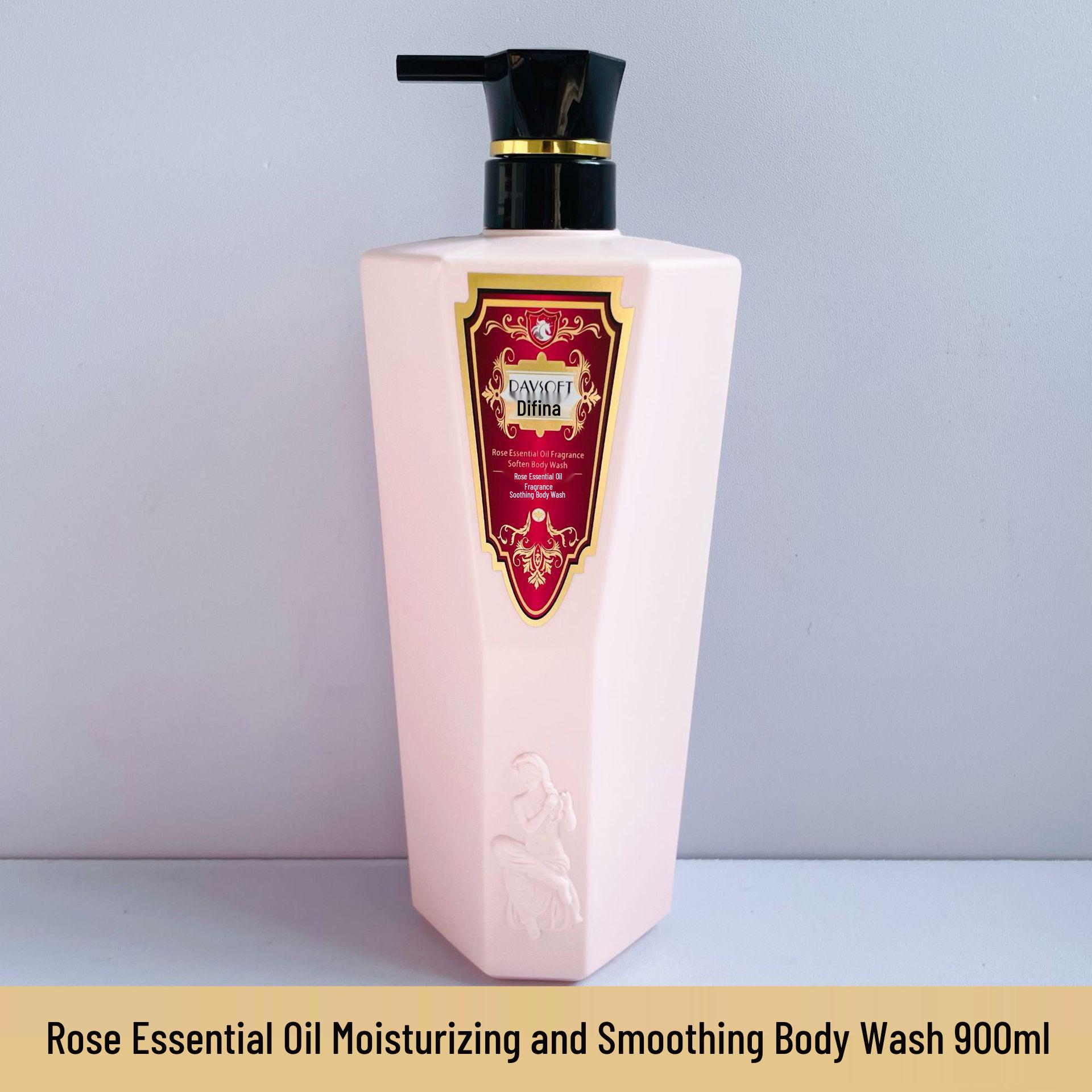 Difina Aroma Vanilla Rose Chamomile Essential Oil Shower Gel, 900ml