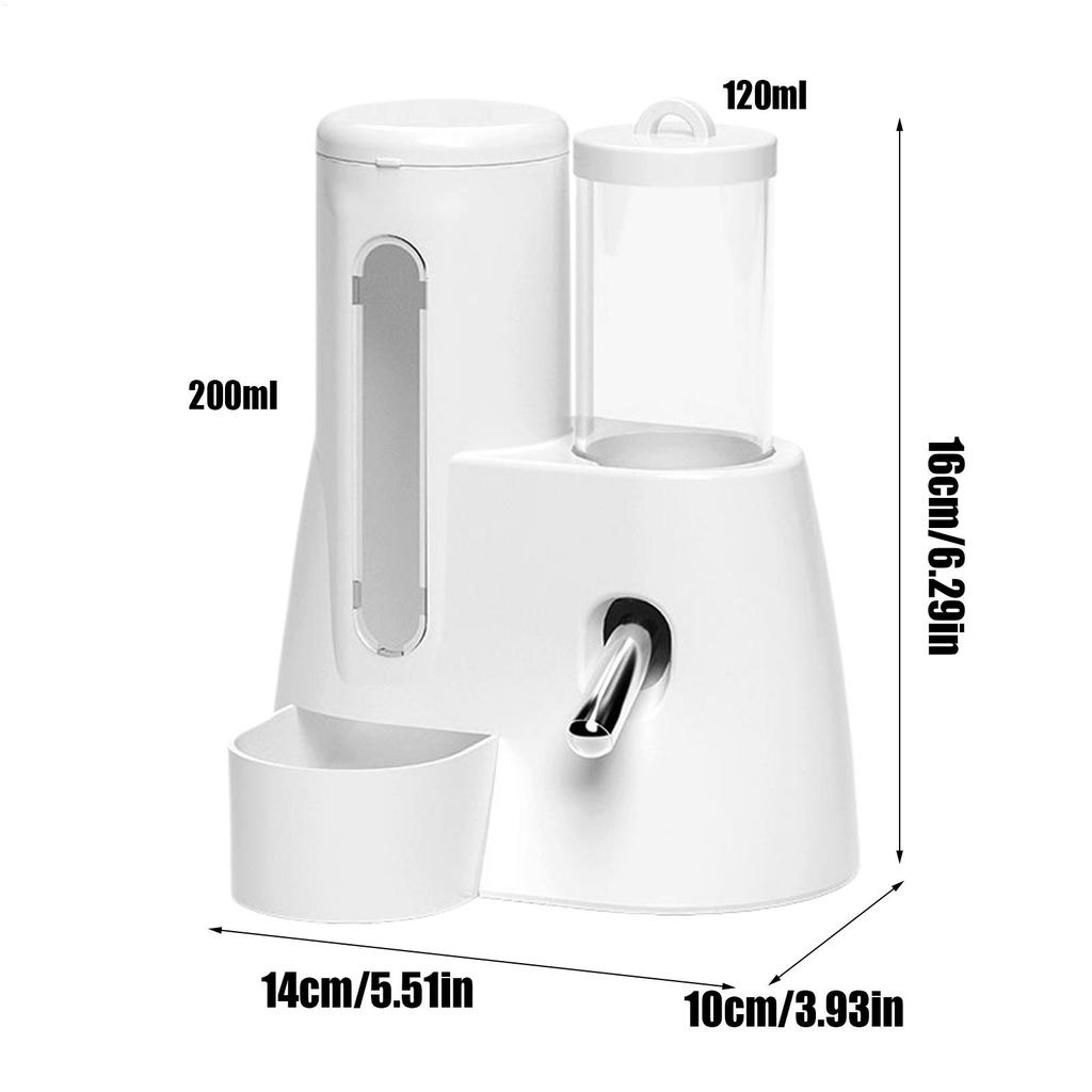 Automatic Hamster Feeder Hamster Feeder Automatic Water Dispenser 2in1 Large Capacity Feeding Supplies Pet Supplies Water Bottle
