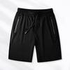 Active Shorts Stay Dry Ice Silk Athletic Shorts mit Reißverschlusstaschen für Herren Sommer-Lauftraining Radfahren Fitness-Shorts