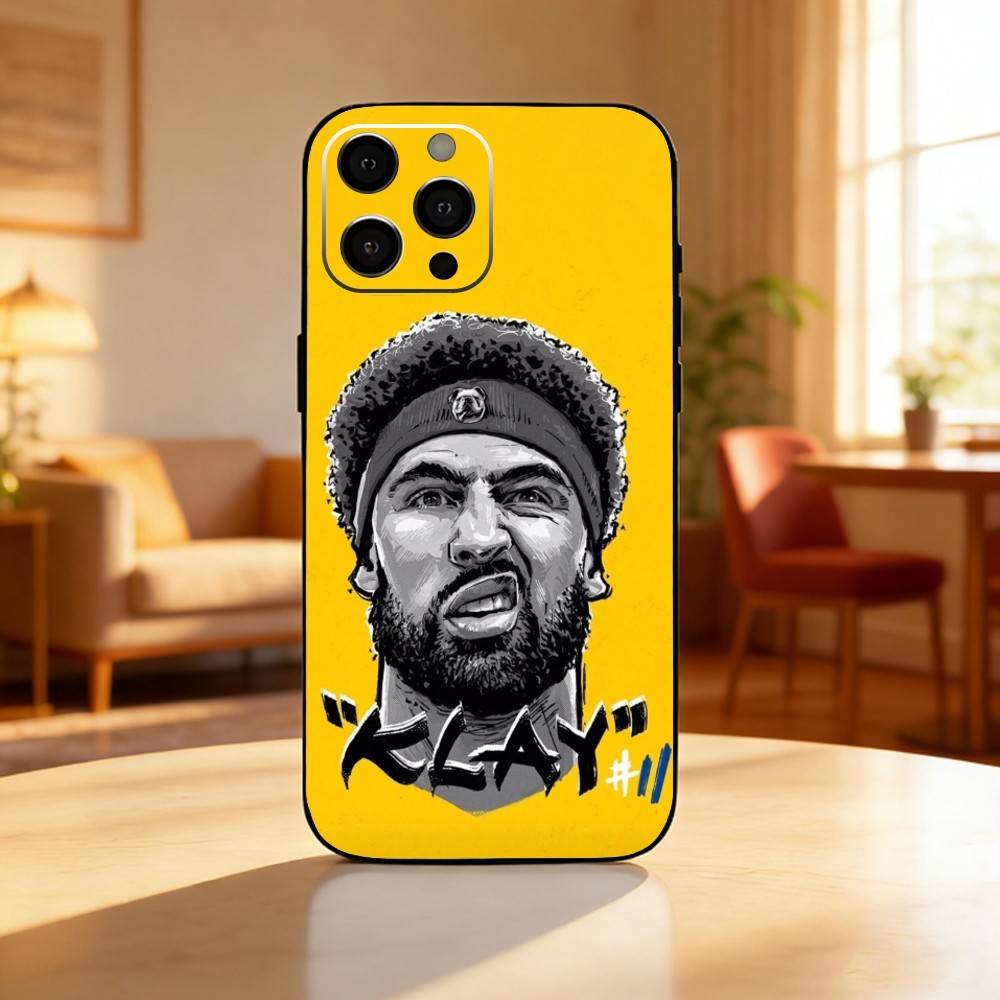 K-Klay Thompson 11 Phone Case For iPhone17,16,15,14,13,12 Plus,Max Soft Silicone Black Cover iPhone16pro
