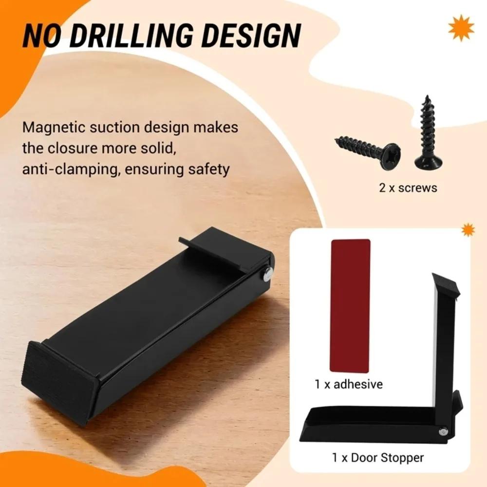 Stainless Steel Door Stopper Metal Gate Blocker Windproof Gate Blocker New Anti-collision Door Gap Blocker Sturdy