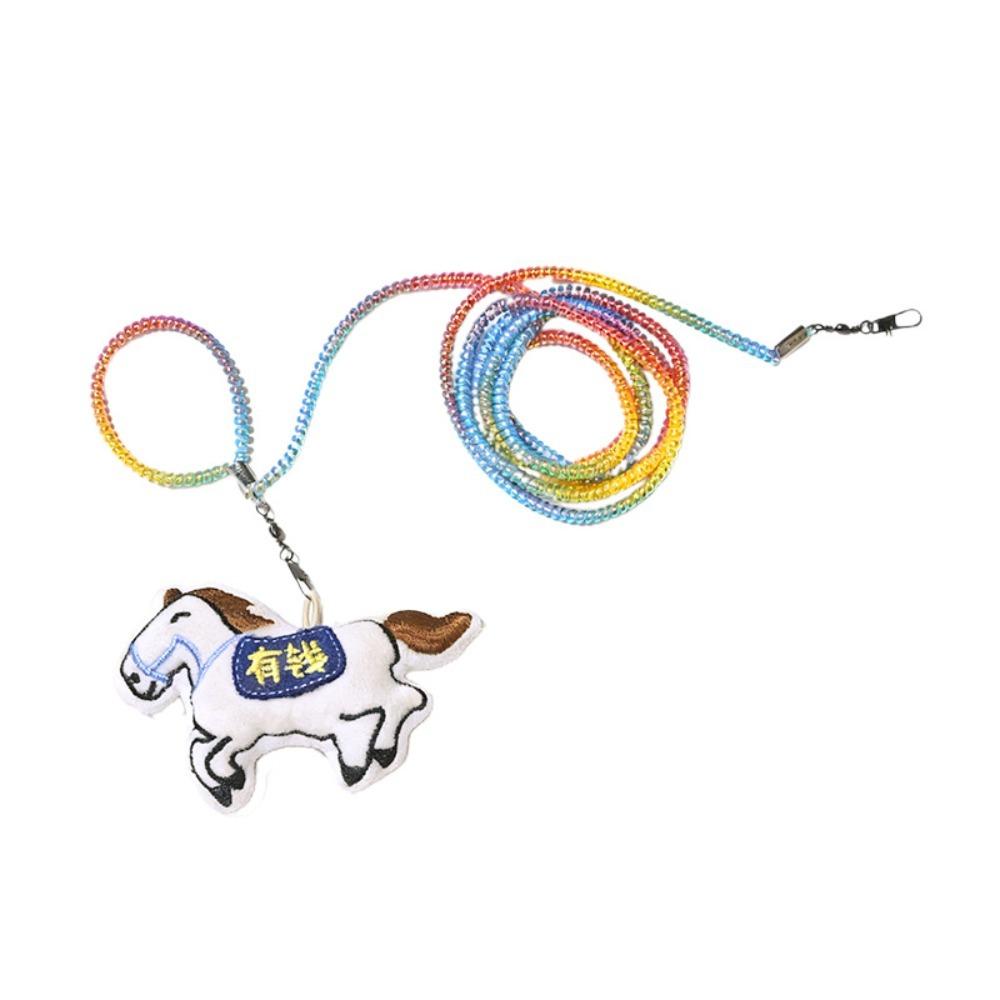 

Anti-Bite Bird Harness Leash Anti-flying Adjustable Parrot Traction Rope Lightweight Blessing Flying Traction Straps білий