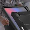 For iPad Pro 13 (2024) Case Silicone+PC Tablet Cover with Pen Holder