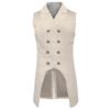 2025 Gothic Medieval Men's Vest and Waistcoat Set for Spring/Autumn - European & American Style Stage Costume