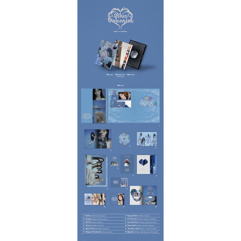 [Pre-order] NMIXX - 1st Full Album [Blue Valentine] (+Online Benefit)
