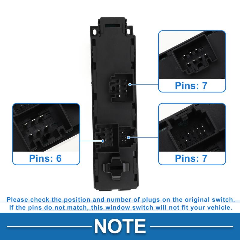 X Autohaux Front Power Window Switch for Ford Escape Focus Transit Connect No.BM5Z14529H
