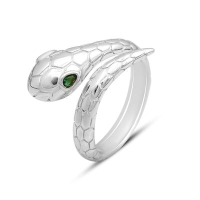 Silver Ring with Cubic Zirconia, Product Weight 7.84 G (2161912)