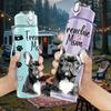 1PC French Bulldog Terrible Mom Quote Art 750ml Color Plastic Sports Water Bottle Leakproof Flip Straw Lid Suitable for Sports Office Home Use