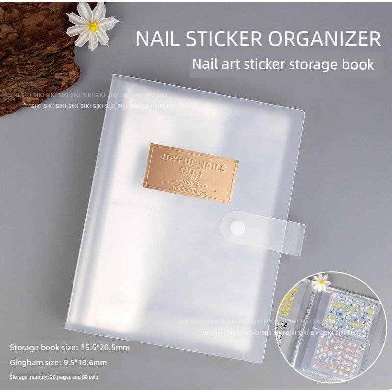 

Книга для хранения наклеек для ногтей Акриловый стиль Волна ряби Ракушка Хранение наклеек для ногтей Коллекция фото и картинок Frosted-sticker storage book-can store 80 sheets