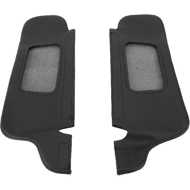 Asixxsix Sonnenschutzblende Abdeckung Schutz für 1994 bis 2004, PU-Leder Sonnenschutzblende Ersatzabdeckung Haut, Linke Fahrer- und Rechte Beifahrerseite Sonnenschutzblende