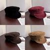 Withsuede Beret Vintage Fabric And Solid Color For Art And Fashion Lovers