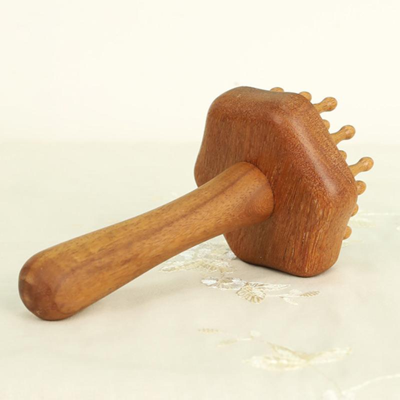 Multi-Functional Wood Therapy Massage Comb Scalp Head Massager Natural Wood Circular Tooth Guasha Scraping Body Massager