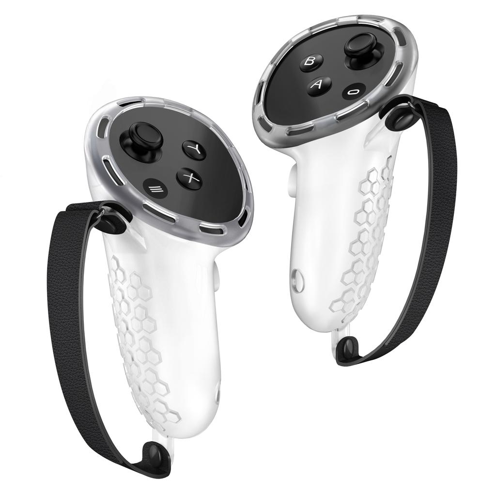 1 Pair Non-Slip Silicone Sleeve for Meta Quest 3/3S VR Handle Controller Case Cover