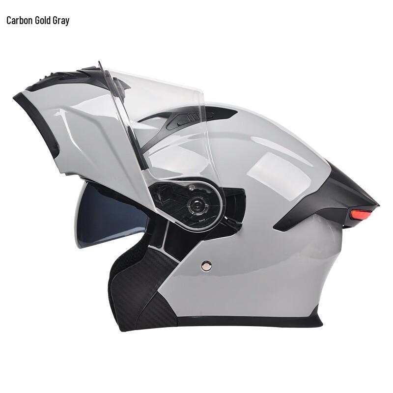 

Zebian Full Face Motorcycle Helmet with LED Taillight