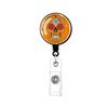 Halloween Skull Badge Reel Holder Clips Retractable Keychain Mexican Day Of The Dead Id Badge Reel Key Chain For Doctor Nurse