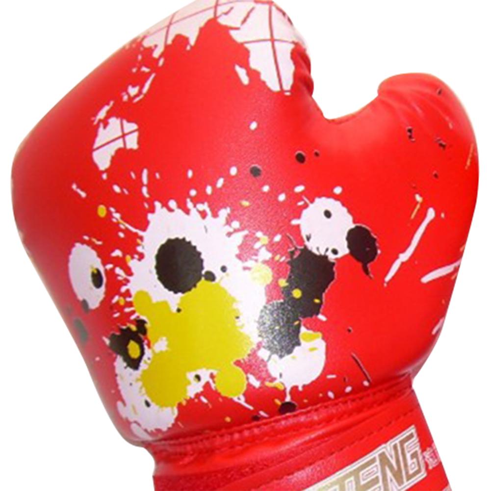 2 ks/sada Dětské boxerské rukavice PU kůže Houba rukavice Cvičení Cvičení Trénink bojových umění Boxerské rukavice pro Karate Muay Thai