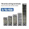 1Pcs Dual Row Barrier Screw Terminal Block Wire Connector 15A 600V For Tb Series 3 4 5 6 8 10 12 15 Positions Ways