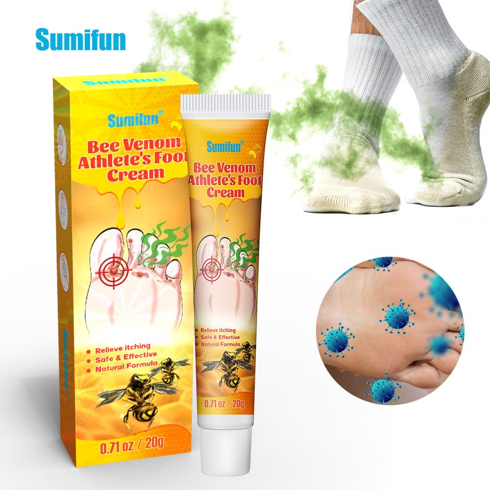 Sumifun 20/40/100 ML Foot Odor Care Cream Bee Relieves Redness and Swelling Soothing Itchy Feet Effectively Summer Home Essential