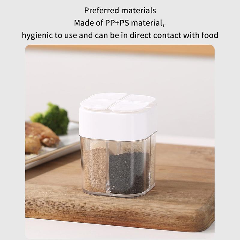 4 w 1 Camping Piesze wycieczki Słoik na przyprawy do gotowania na świeżym powietrzu Grill Bbq Dozownik przypraw Akcesoria kempingowe Naczynia kuchenne Sprzęt Akcesoria