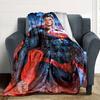 1pc Brave Superman Flannel Blanket Soft Warm Throw for Home, Office, Travel, All-Season Cozy Bedding GiftL1312