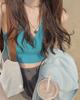 Summer Trend Halter Neck Knitted Vest: Sexy Sleeveless Vacation Top for Women