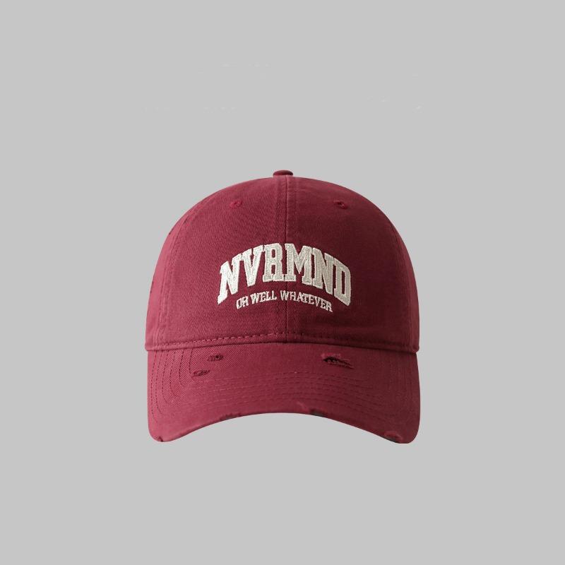 Spring and summer washed alphabet baseball cap female trendy brand neutral worn hip hop hat soft top cap male