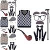 Charming Polyester Fiber Children Grandfather Costume For Boys In Various Colors And Sizes