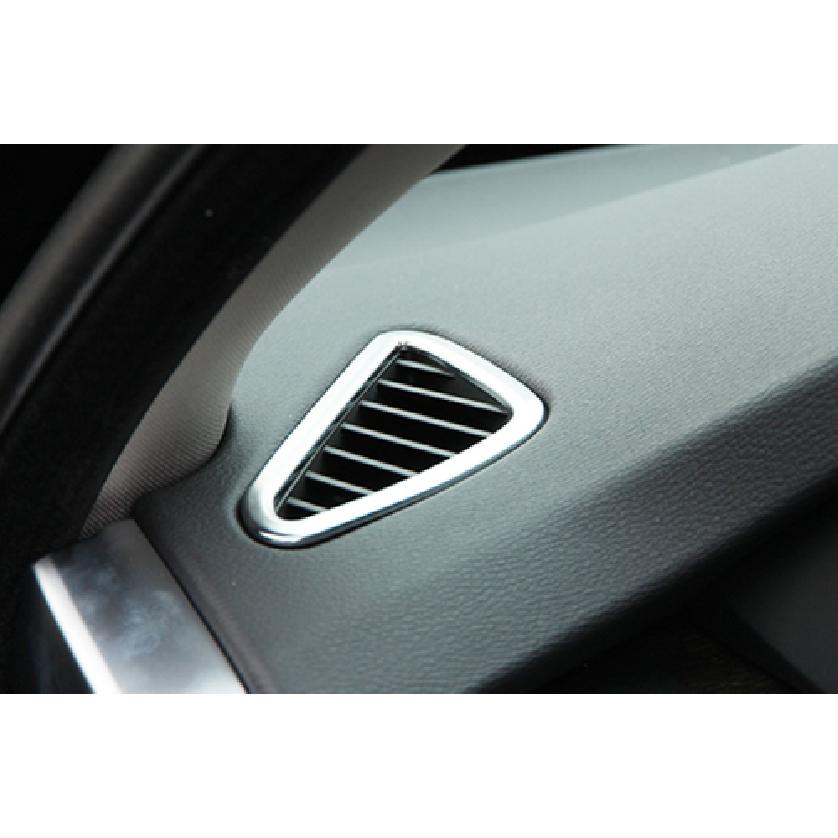 For BMW X5 X6 F15 F16 2014-2018 ABS Silver trument L&R Air Outlet Vent Trim
