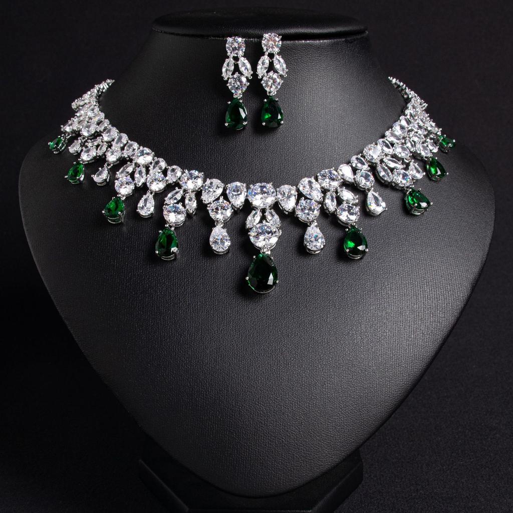 European and American Luxury Bridal Jewelry Set Necklace Casual Simple Chain Jewelry