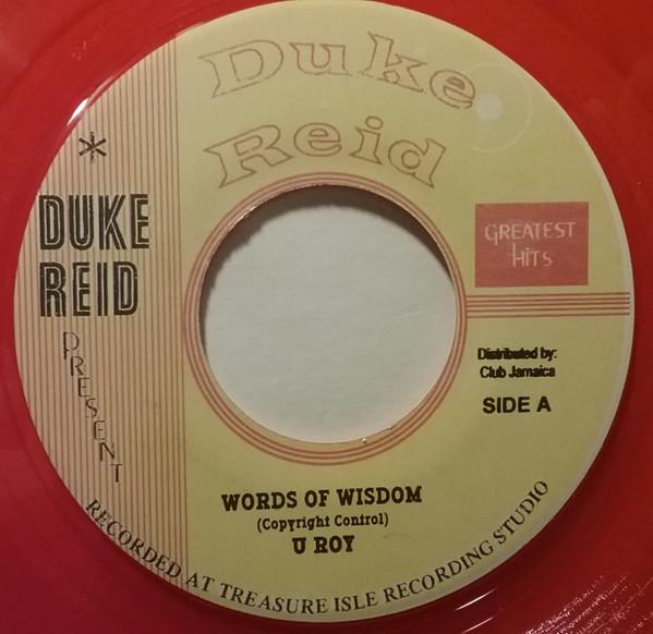 7inch Record U-ROY - Words Of Wisdom / Treasure Isle Ska None Duke Reid Great Jamaica Reggae, Ska & Dub Used