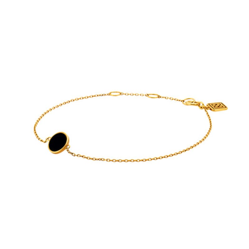 BE/GINS ROCA MINI ROUND ONYX BRACELET