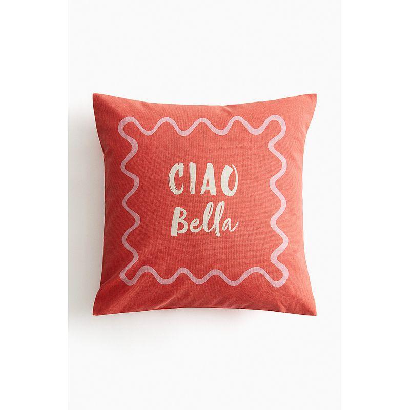 

HM Home 2025 Лето Новая Печать Хлопковая Наволочка 1264025 Coral red/Ciao Bella Other specifications