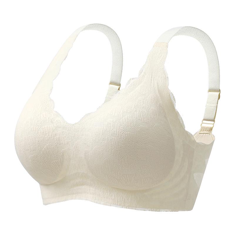 Červená Push-Up podprsenka ve velikosti Plus Size s nastavitelnou podporou proti prověšení pro štíhlejší vzhled
