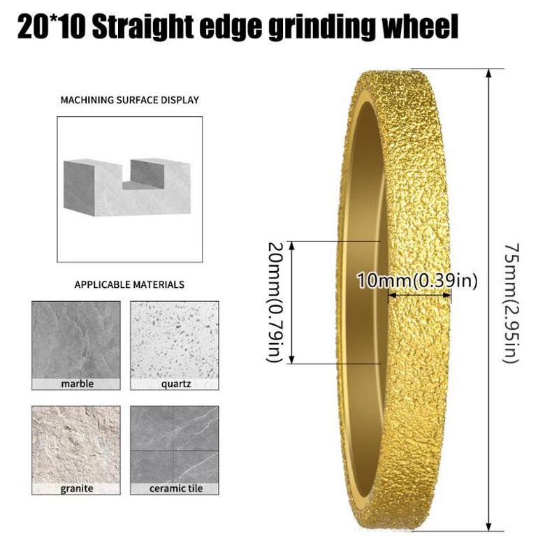 

Вакуумно паяне Алмазний Французький край Діаметр отвору 20 мм Алмазне гладке полірувальне коло для плитки, кварцу, мармуру, граніту J