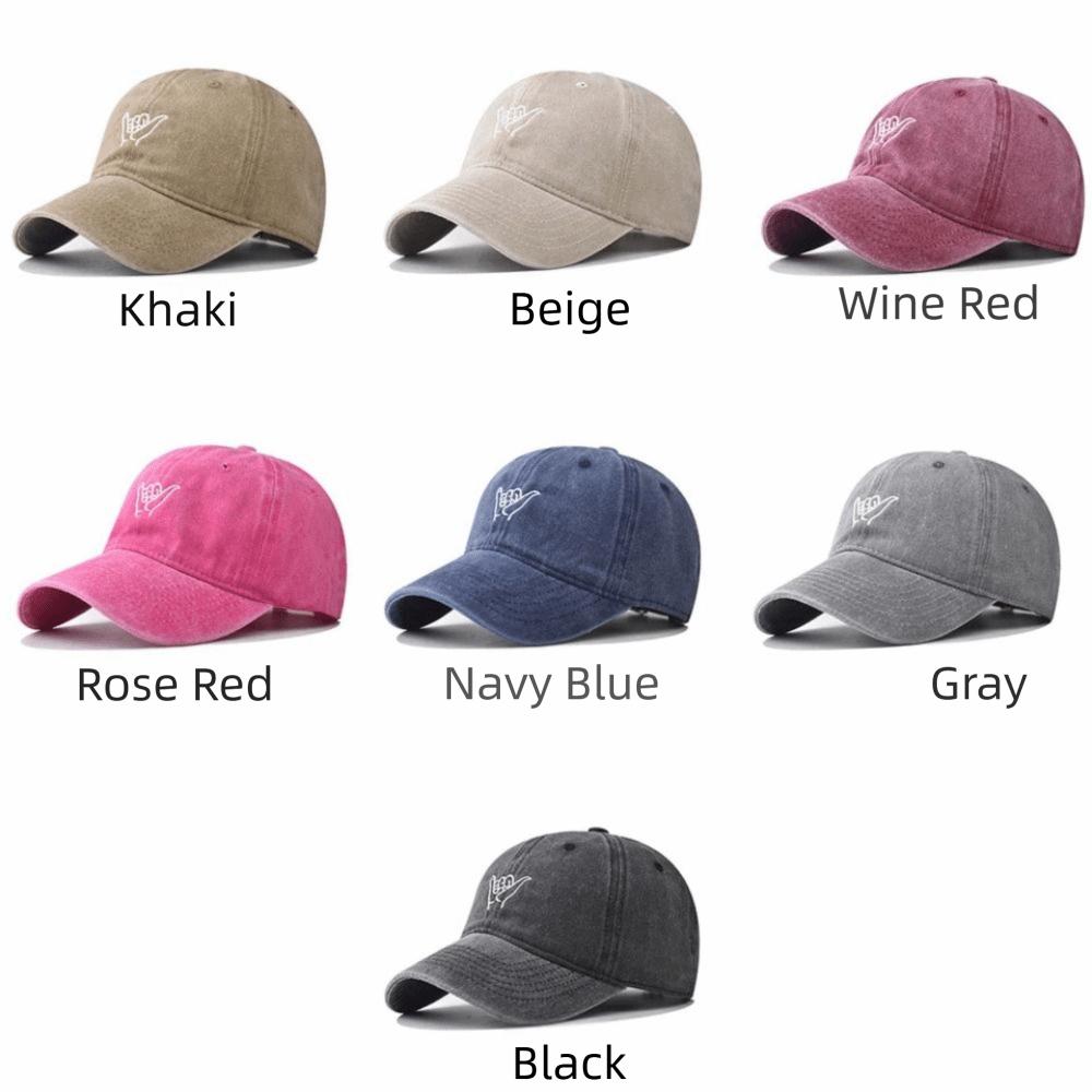 Washed Cotton Peaked Cap Hip Hop Streetwear Hats Casual Dad Hat  For Man Women Unisex