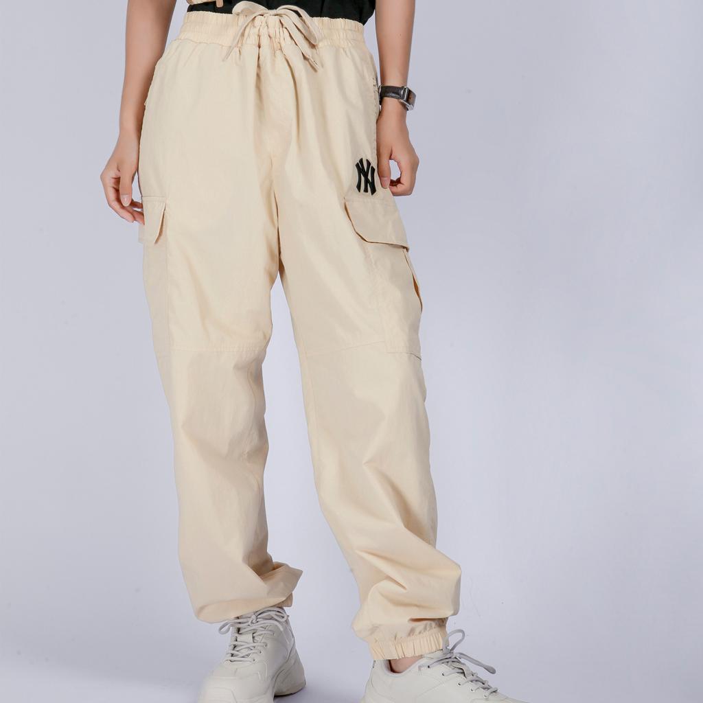 New MLB New York Yankees Knitted Sweatpants Unisex Beige 3AWP09014-50BGS