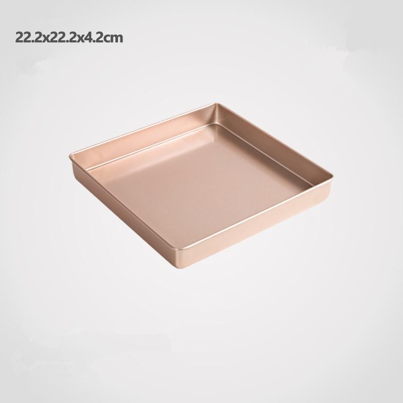 

9/11-дюймовая квадратная форма для выпечки с антипригарным покрытием из утолщенной углеродистой стали, противень для выпечки тортов, печенья, пиццы, хлеба, формы для торта, инструменты для выпечки