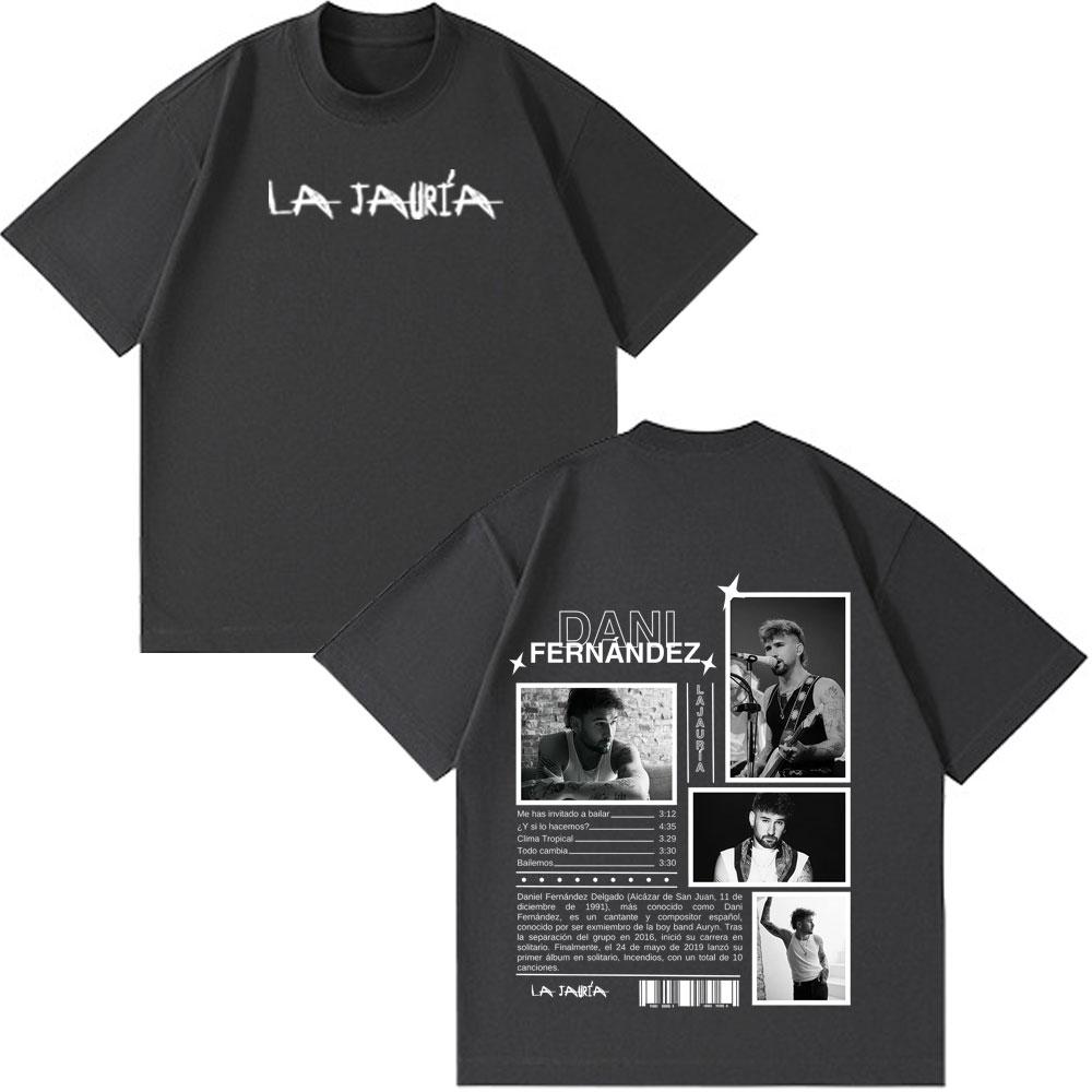 Hot Sale 2026 Rapper Dani Fernandez Album Tour Print Tees Men Women Hiphop Tshirts Shortsleeved Loose Casual Cotton Tshirts