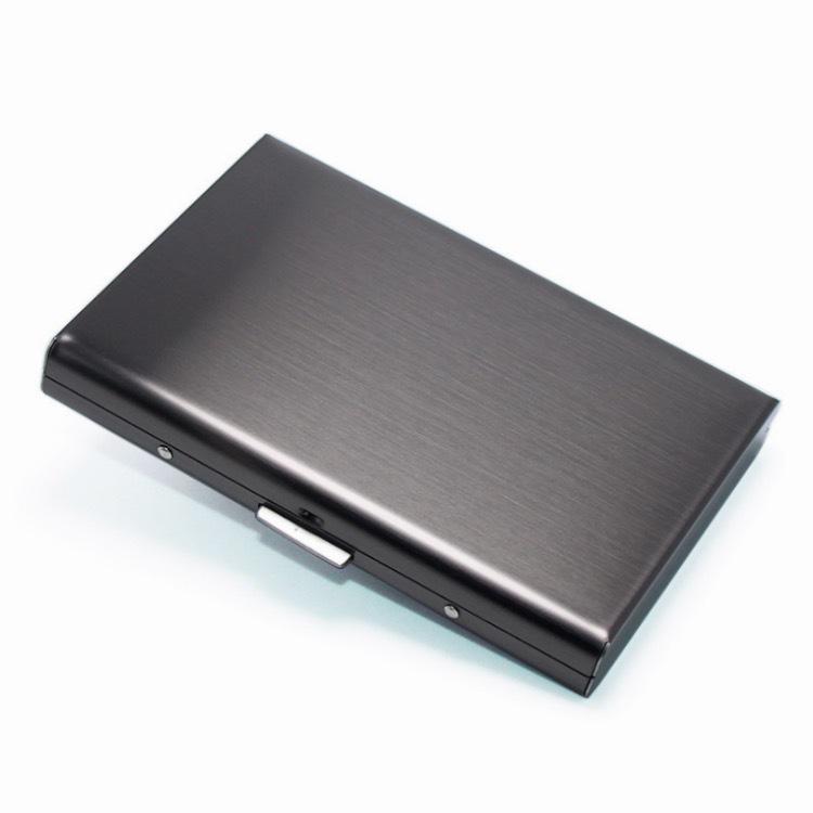 Stainless Steel 10-Card Metal Wallet & Case for Credit/Business Cards
